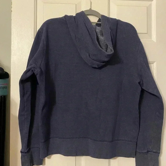 Men’s Blue Stonewashed Zip Up Hoodie‎ Sweatshirt Size L - Picture 2 of 7